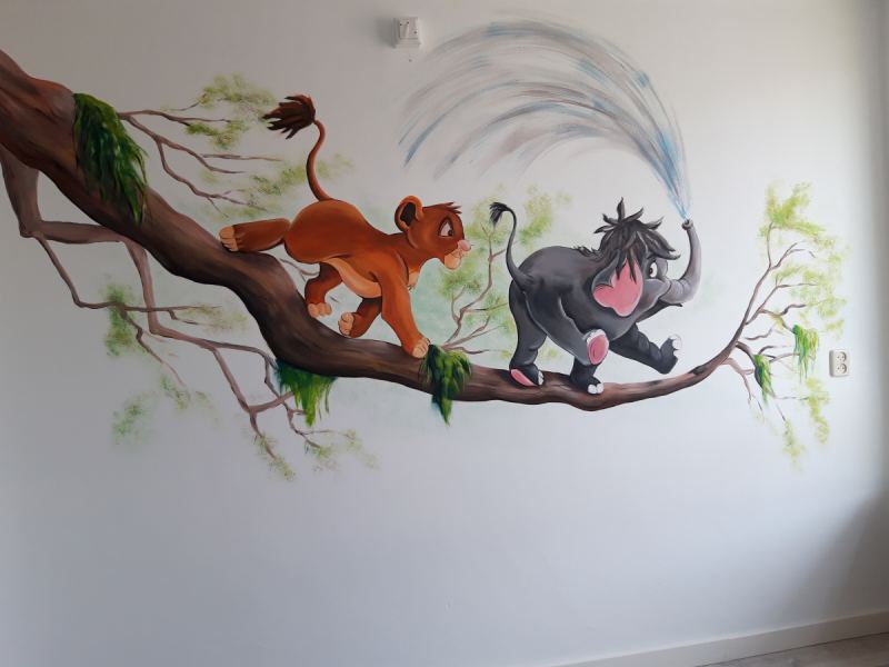 6 uur professionele muurschildering naar keuze