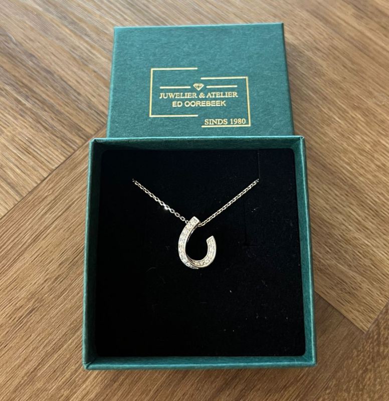 Prachtige zilveren ketting met hanger – Juwelier-Atelier Ed Oorebeek