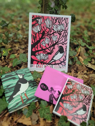 Uniek kunstpakket met kaarten, boek en originele tekeningen