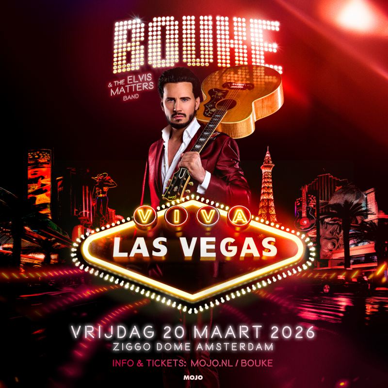 2 kaarten voor Bouke & The ElvisMatters Band – Viva Las Vegas 