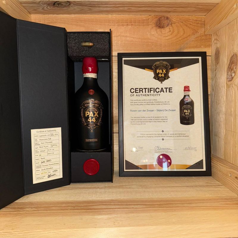 Exclusief collectors item: Pax44 Single Malt Whisky