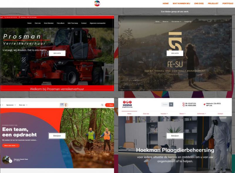 Basis website voor bedrijf of particulier – Ruiter Webdesign