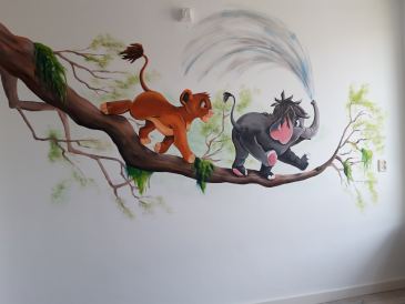 6 uur professionele muurschildering naar keuze