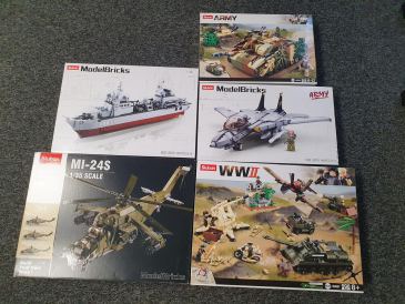 Sluban Modelbricks pakket t.w.v. €225 – Militair Materieel