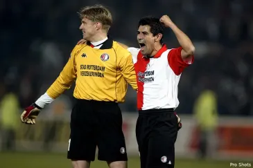 Gesigneerd keepershirt Edwin Zoetebier –UEFA halve finale Feyenoord vs. Inter Milan 2002