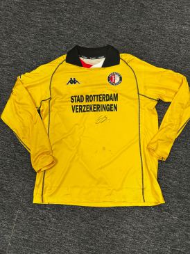 Gesigneerd keepershirt Edwin Zoetebier –UEFA halve finale Feyenoord vs. Inter Milan 2002